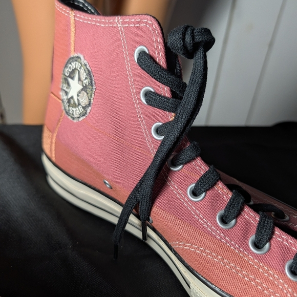 Men's Pink and white Converse trainers Size 11.5 - Picture 5 of 8